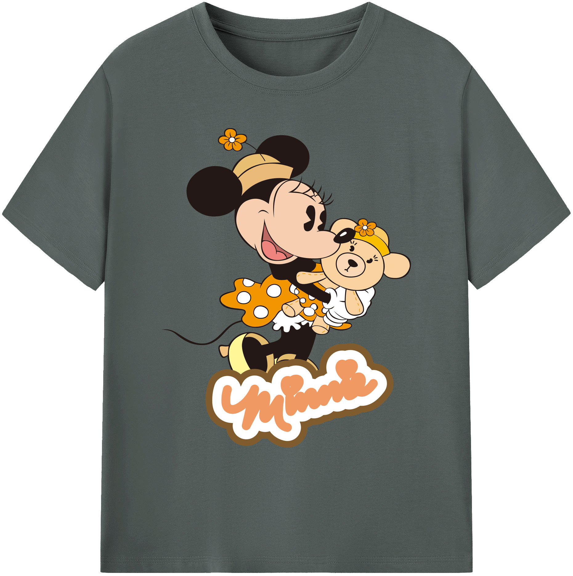 ミッキーマウス Mickey Mouse 綿100％ メンズ半袖Tシャツ｜肌触りやわらか＆通気性